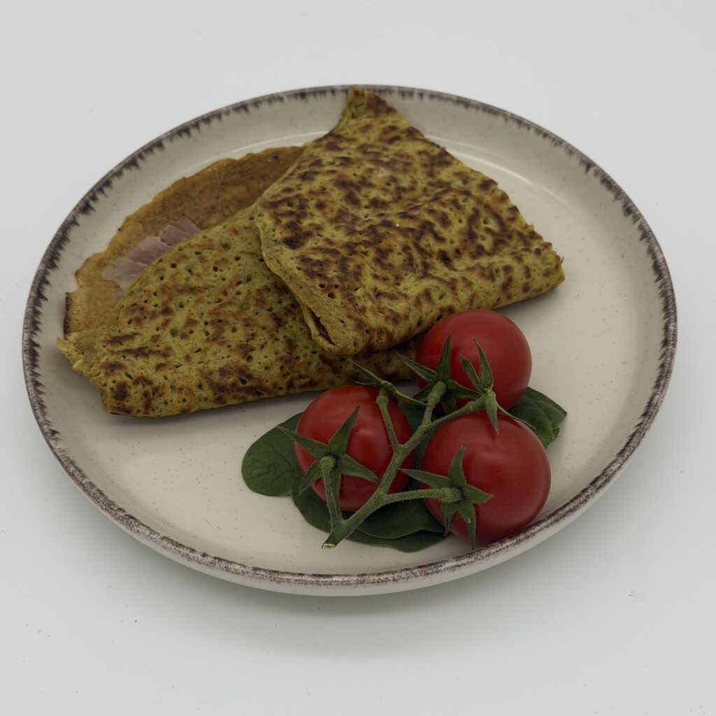 Картофени палачинки с шунка и полумаслен кашкавал